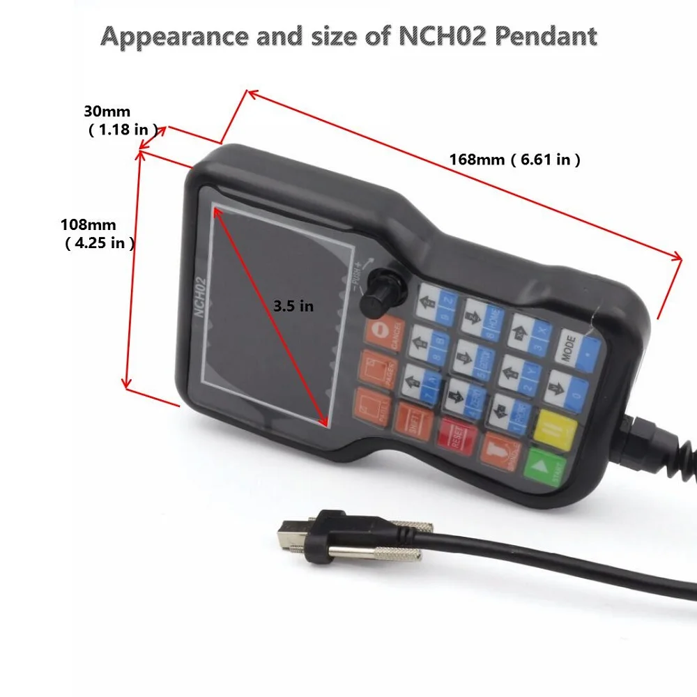 3/4/5 оси Автономный контроллер NCH02+ USB ЧПУ карты ручной движения код G контроллер доска для лазерной гравировки машина
