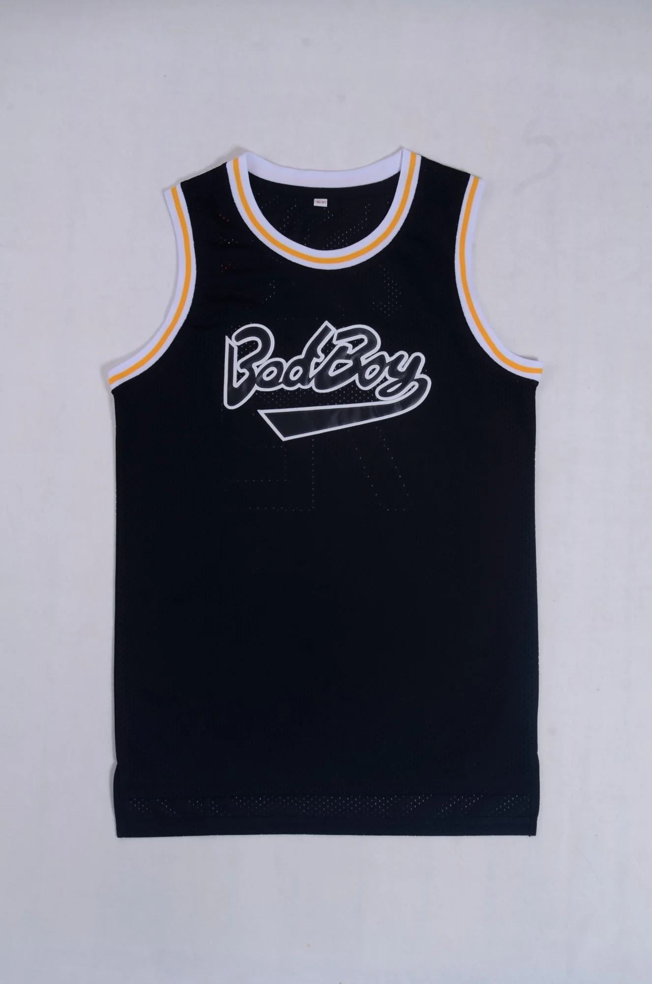 Image Notorious B.I.G. Biggie Smalls 72 Bad Boy Basketball Jersey Doule Stitched Sewn Black