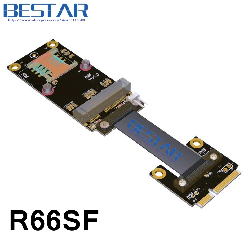 Mini PCIe mPCIe WiFi WAN To M.2 WIFI A.E key / Mini PCI-e mSATA / M.2 NVMe Riser Card adapter Extender Cable 8Gbps Customization