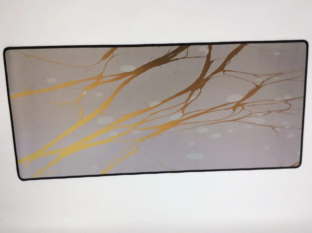 Mairuige White and Gold Marble 800x300/900x400mm Locking Edge Gamer Large Size Computer Keyboard Ma