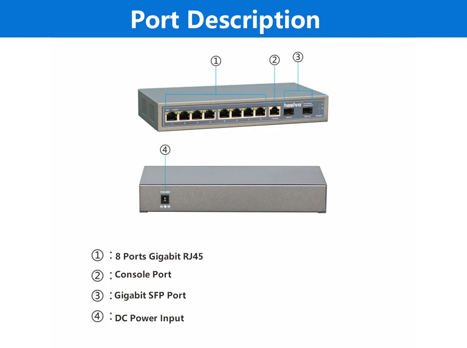 8 Порты и разъёмы 10/100/1000M Gigabit Ethernet-коммутатор управляемый коммутатор с 8 Порты и разъёмы 1000 м Rj45 2 Порты и разъёмы 1000M SFP волокно