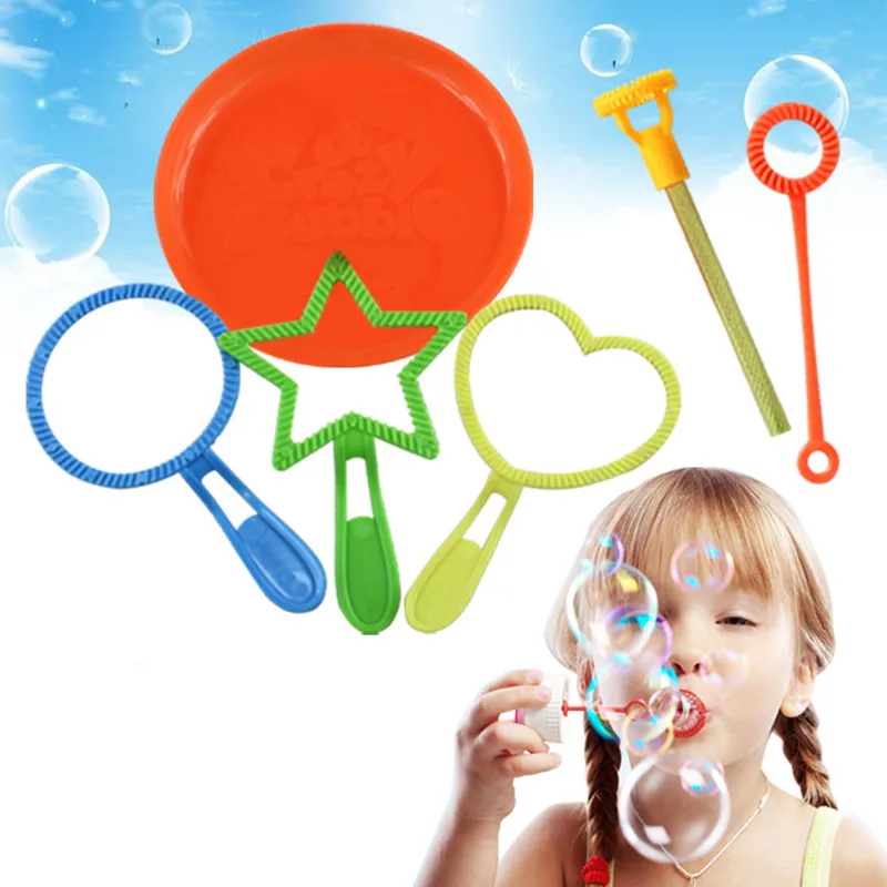 6 шт. пузырьковая игрушка выдувной инструмент пузыря летняя уличная игрушка игры дети забавные подарки