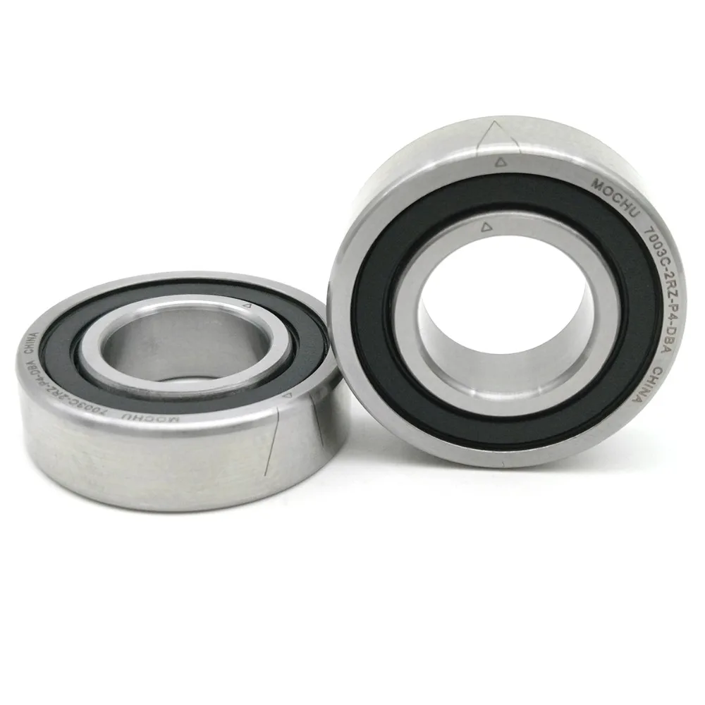 1 пара MOCHU 7003 7003C 2RZ P4 DBA 17x35x10 17x35x20 герметичные Угловые контактные подшипники