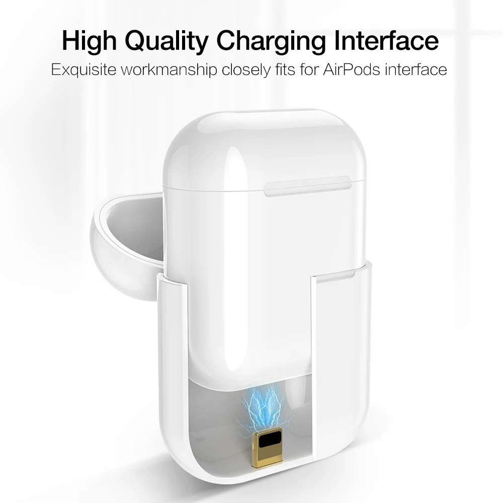 Чехол Qi для беспроводной зарядки Apple AirPods 1 2 Bluetooth гарнитура беспроводное зарядное