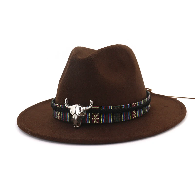 Ковбойский стиль, леопардовая кожа, украшенная Мужская Женская фетровая шляпа, шерсть, фетровая шляпа, Трилби, плоская кепка, джаз, Панама, официальный Топ, шляпа