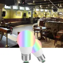 AC 85-265V LED E27 3W RGB 16-Farbe Birne mit Fernbedienung Korridor Keller Bar lampe(China)