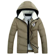 Мужские зимние толстые теплые пальто с капюшоном плюс размер пуховики, повседневное модное пальто