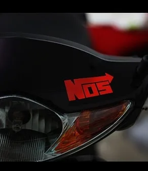 

High quality For nos red JDM car Reflective sticker and decals cool modified accessories