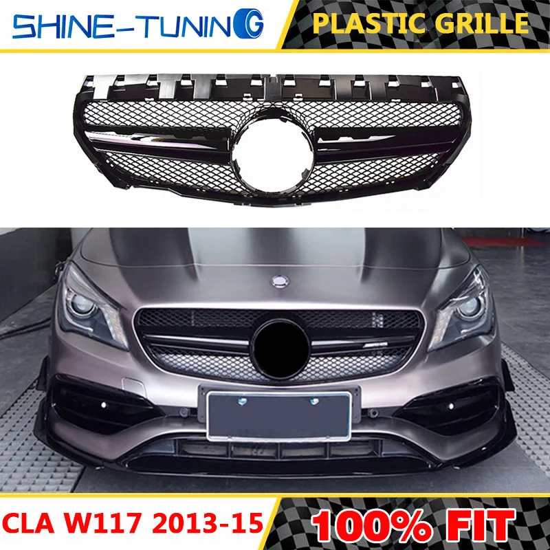 

Suitable for CLA class W117 CLA200 CLA250 CLA45 AMG style grille 2013-2016 Before facelift without centre logo