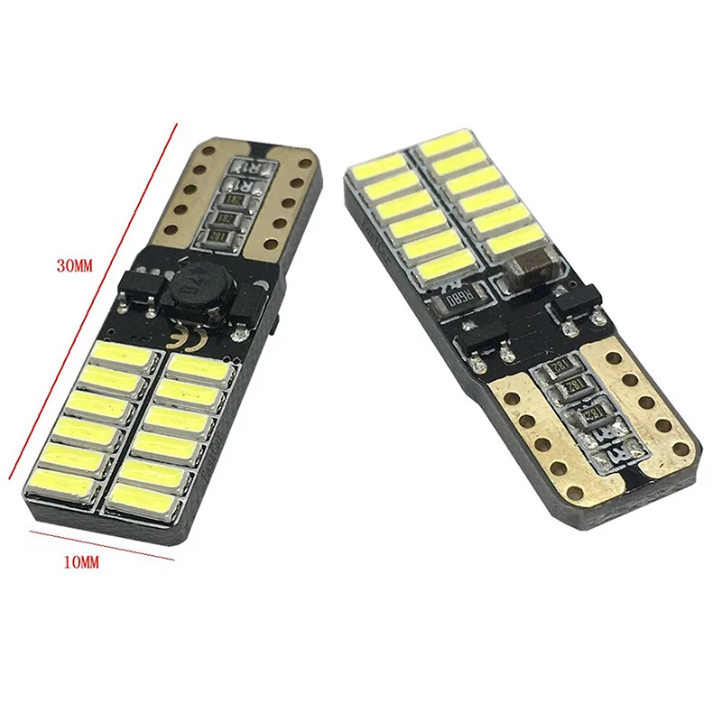 2 4 шт./лот 194 W5W T10 4014 LED 24 SMD Canbus лампочки без ошибок Led Парковка автомобиля Стайлинг