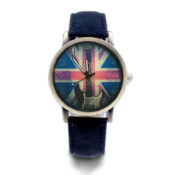 

M word flag British flag guitar universal watch Fashion Quartz watches