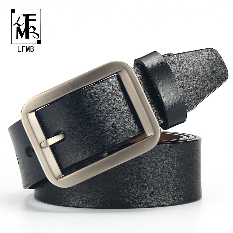 

[LFMB]male genuine leather strap belts for men leather belt man brand strap male pin buckle fancy vintage cowboy jeans