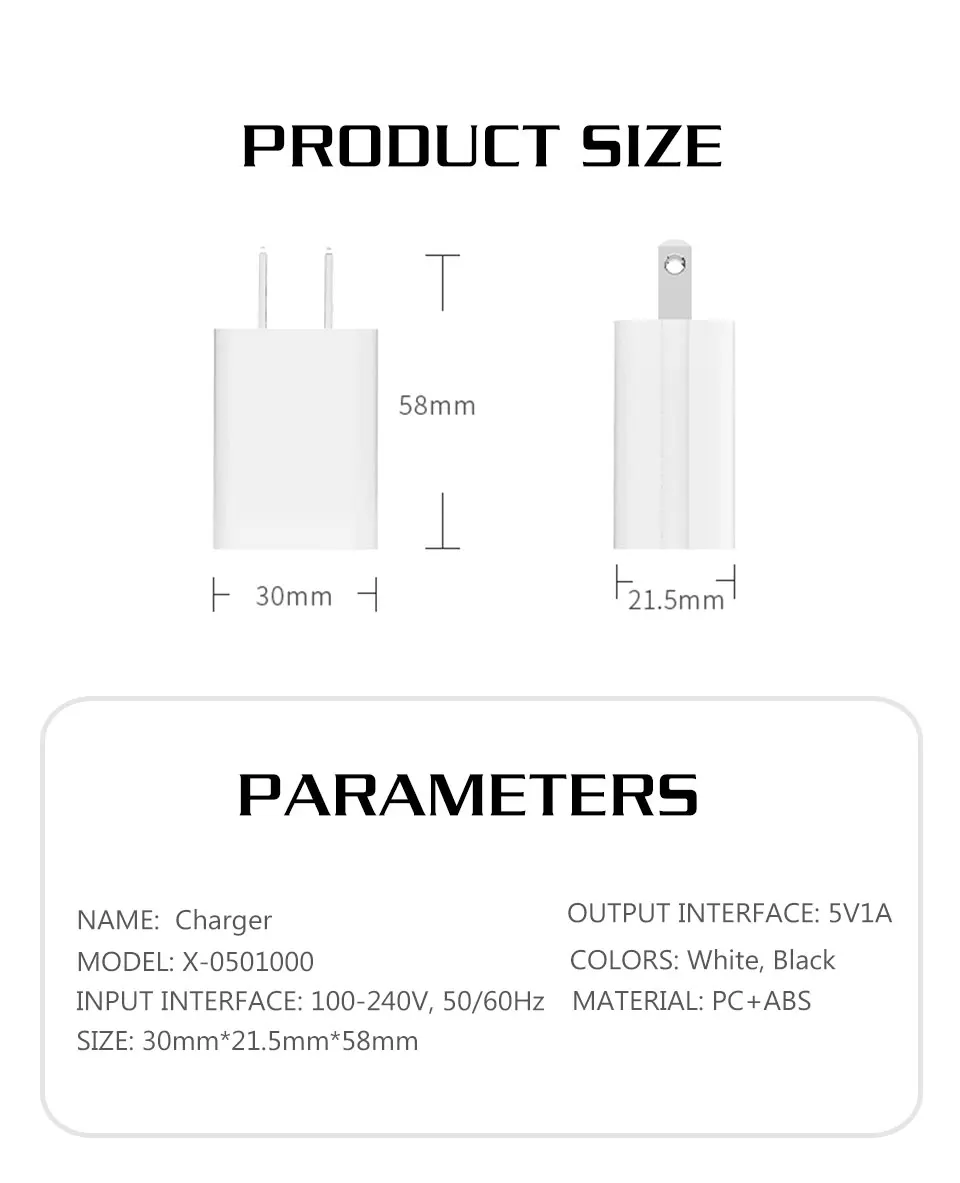 5V1A US Charger 1 USB Port Adapter Japan United States Travel Wall Mobile Phone PSE Certification Electronic Plug Charging (6)