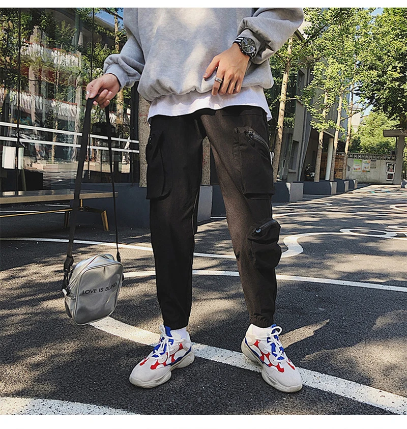  Pocket Tactical Fashions Men Hip Hop Pants Man  (23)
