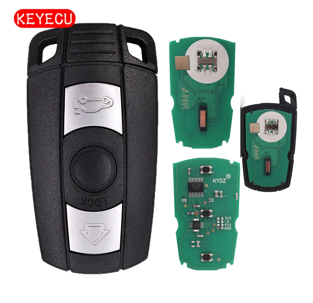 Keyecu умный дистанционный ключ 3 кнопки 868 МГц PCF7953 для BMW CAS3 + 1 5 7 серии X5 X6 Z4 |