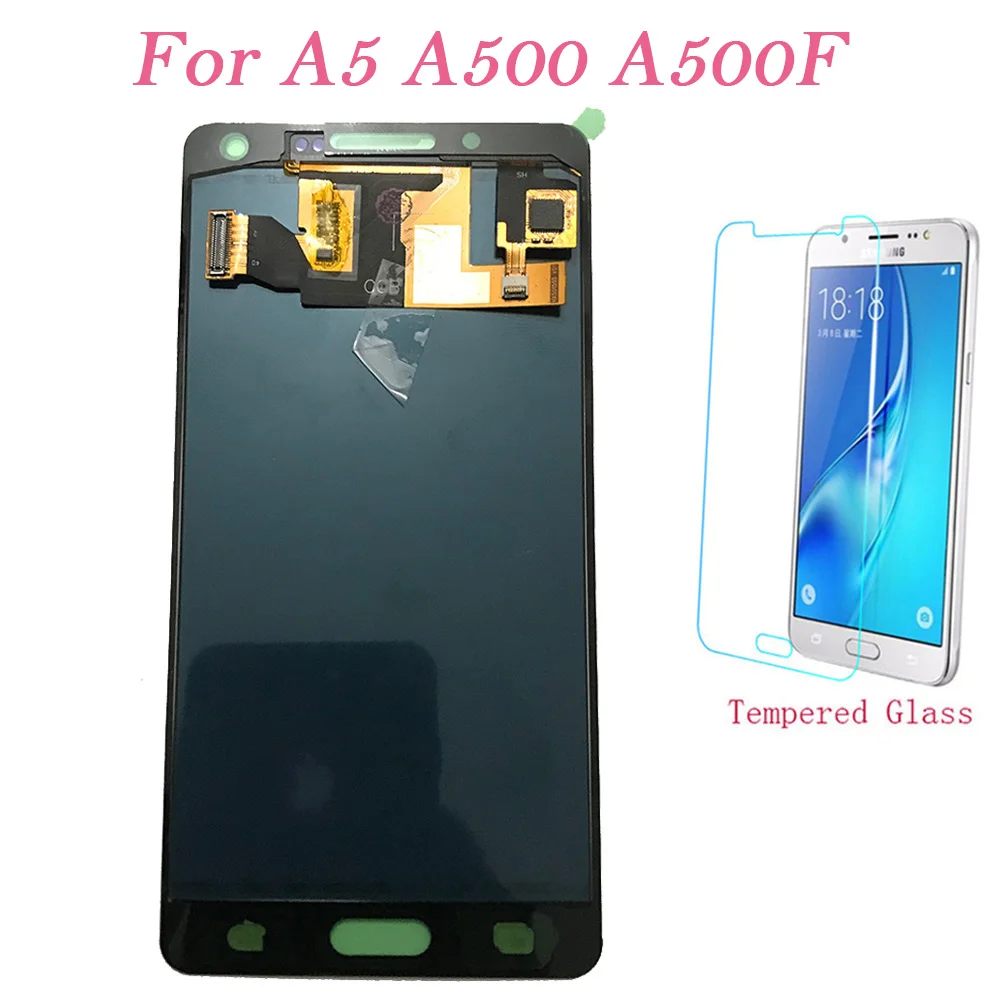 

Test LCD Screen For Samsung Galaxy A5 A500F A500FU A500M A500Y Touch Screen Digitizer LCD Display Adjust For Samsung A5 A500 LCD