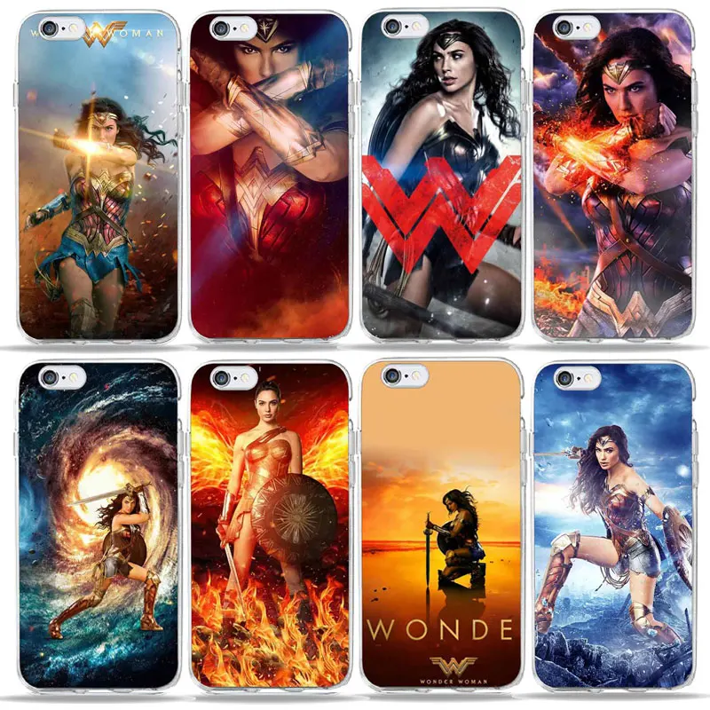 

Movie Justice League Marvel Cool Wonder Woman Phone Case For iPhone xr 7 5s SE 7s 6 6s 8 Plus X xs max Soft TPU Silicone Cover