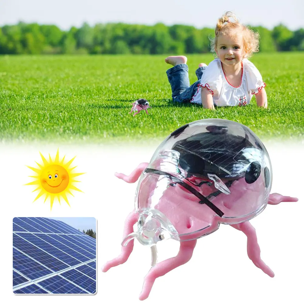 Энергия солнечной батареи Божья коровка Дети научное образование мини креативный