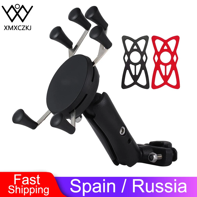 Cena XMXCZKJ uchwyt na telefon do motocykla uchwyt do telefonu komórkowego wspornik do uchwytu telefon Moto silikonowy uchwyt na telefon x grip do smartfona
