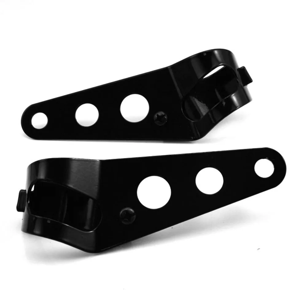 

35mm-43mm Universal Motorcycle Headlight Mount Brackets Fork Ear Chopper Headlamp Holder Adjust Motor Fork Mount Black