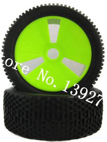 Best Offers 4P RC 1/8 Buggy Remote Control Car Rubber Tyre Tires & Wheel Rim Completet 112mm*43mm Hexagon Adapter 17mm For Nitro Power Baja