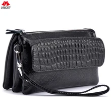 Vbiger cuero suave mano Bolsas moda embrague Bolsas organizador cremallera monedero pequeño hombro mano Bolsas femenino señoras bolsos