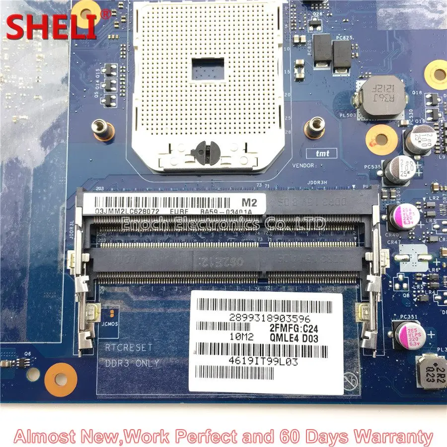 SHELI BA59 03401A материнская плата для ноутбука samsung NP355 NP355C4C NP355V5C 355V QMLE4 LA 8863P HD 7670M 1GB 216