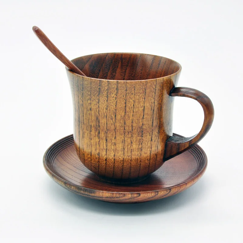 natural wooden tea set