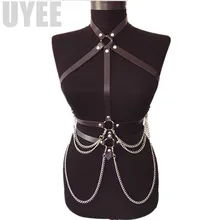 UYEE ограничители жгут сексуальные подвязки пояс для женщин чулок Harajuku аксессуары кожа фетиш тела Связывание дизайнерские ремни LB-124