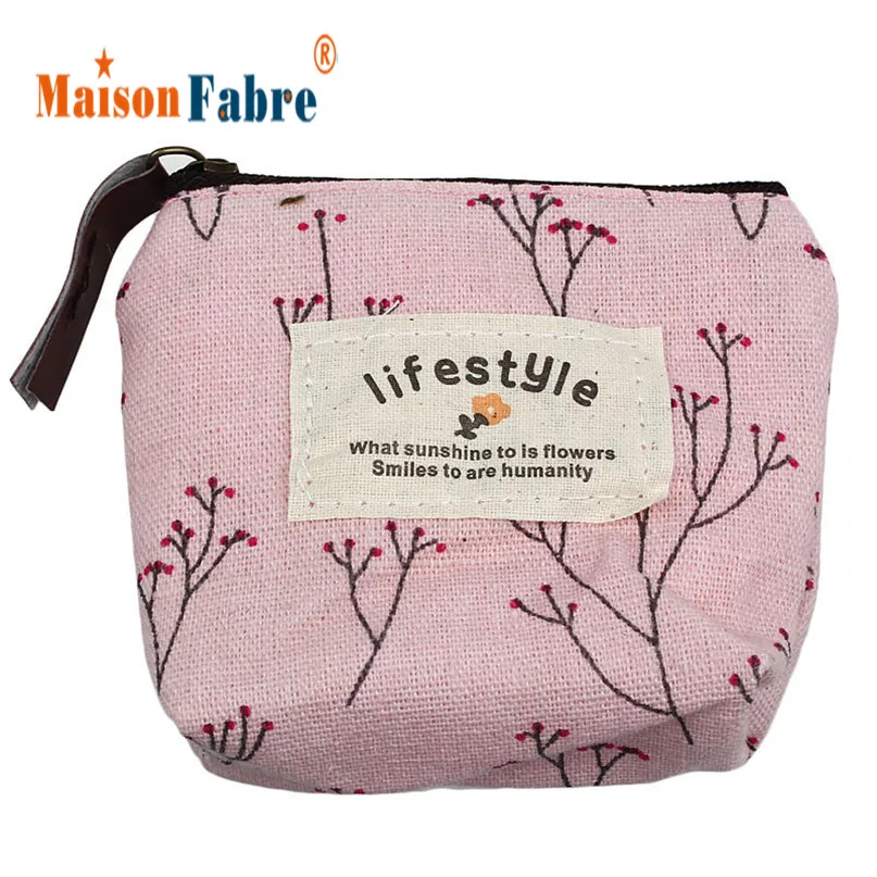 

Maison Fabre Jasmine New Small Canvas Purse Zip Wallet Lady Coin Case Bag Handbag Key Holder Nov2