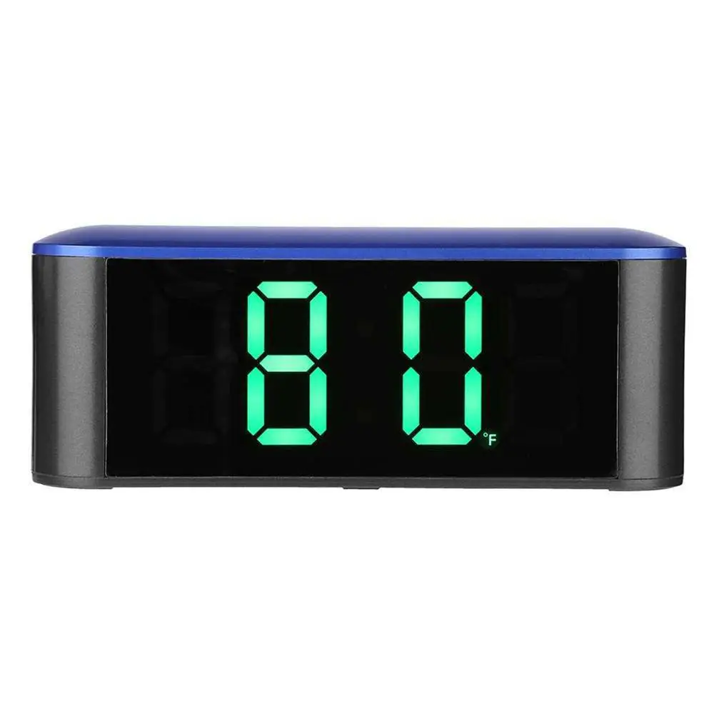 Зеркало с термометр Настольные Цифровые Часы светодиодный дисплей температуры Повтор домашний светодиодный электронные часы - Цвет: B green light