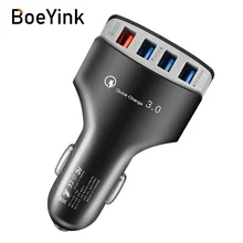 BoeYink 4 порта USB Автомобильное зарядное устройство 5 В 7A быстро заряжается 3,0 Автомобильное зарядное устройство телефонный адаптер для iPhone 9 XS samsung Xiaomi huawei Tablet