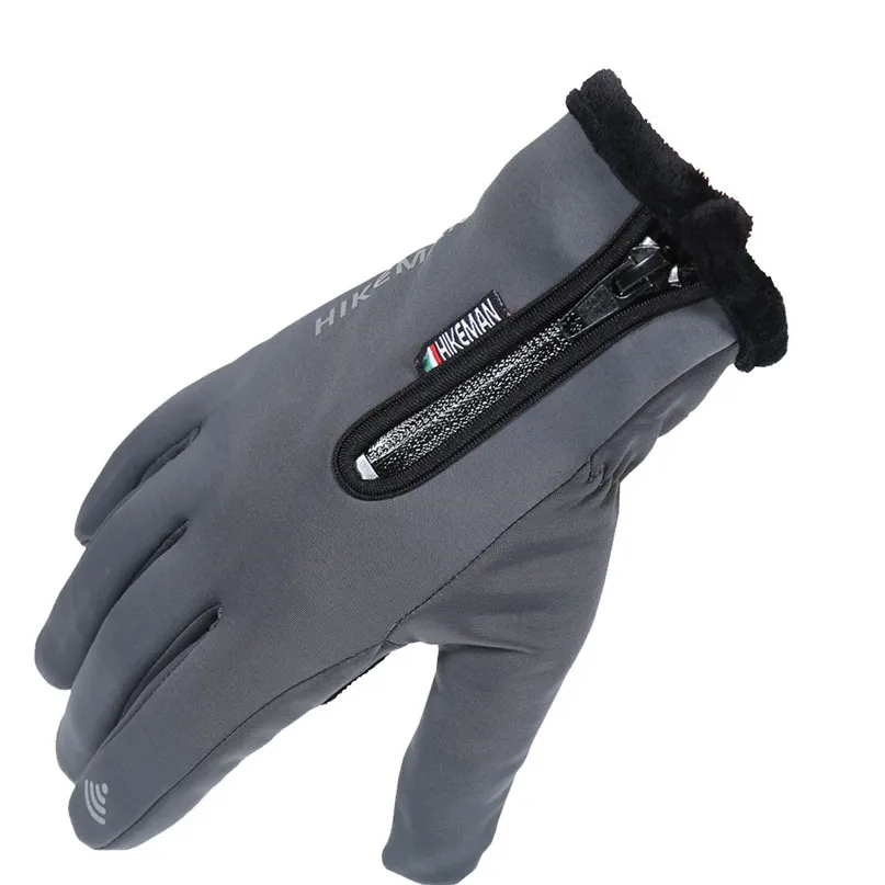 Windproof Bike Gloves Winter Thermal Warm Full Finger Cycling Glove Screen Touch screen riding gloves #2n16 (16)