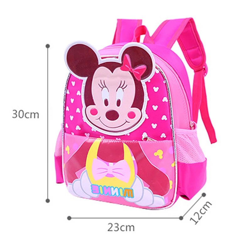 Disney рюкзак Минни ортопедические сумки школьный Микки Водонепроницаемый Bookbag для