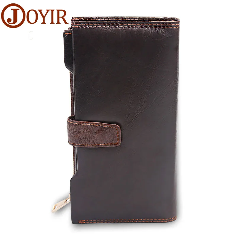 

Hot Sale Genuine Cowhide leather High Quality Men Long Wallet Coin Purse Vintage Designer Male Carteira Wallets, Free Sihipping