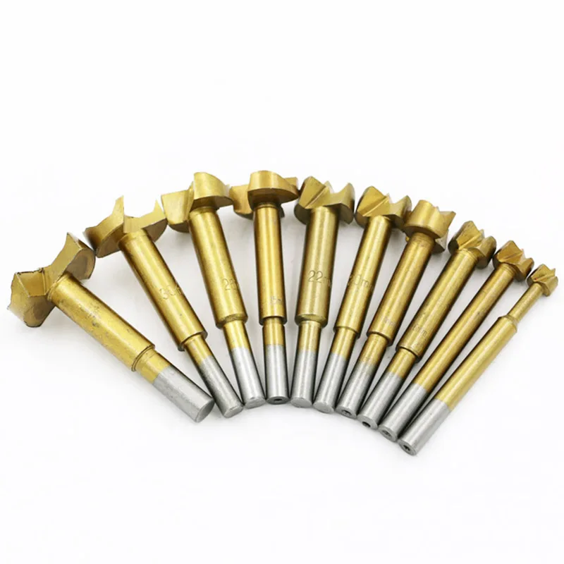 Woodworkers Cemented carbide 10-22mm Cutting Dia Hinge Boring Drill Bit Woodworking Hole Saw Wood Cutter Golden Hole Saw