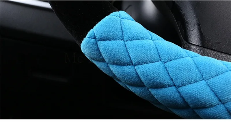 Крышка рулевого колеса автомобиля мода мягкий теплый плюш охватывает автомобиль-Стайлинг жемчуг бархатные Авто украшения для BMW Toyota Honda Mazda