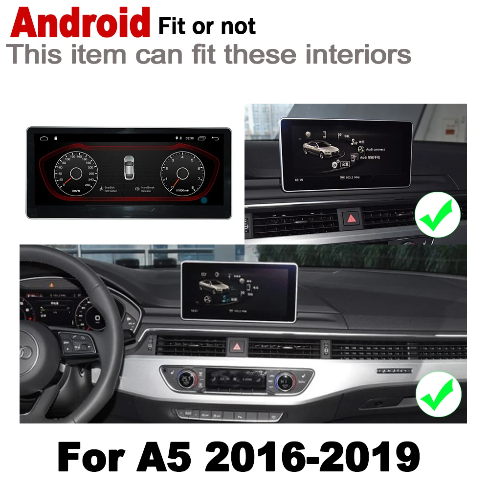 Cheap Android 7.0 up IPS Car DVD Player For Audi A5 8T 8F 2016~2019 MMI Original Style Autoradio GPS Navigation 4