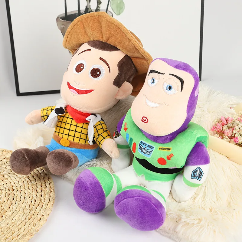 

2pcs/lot 20cm Toy Story Woody & Buzz Lightyear Plush Toy Doll Soft Stuffed Toys for Children Kids Birthday Christmas Gifts