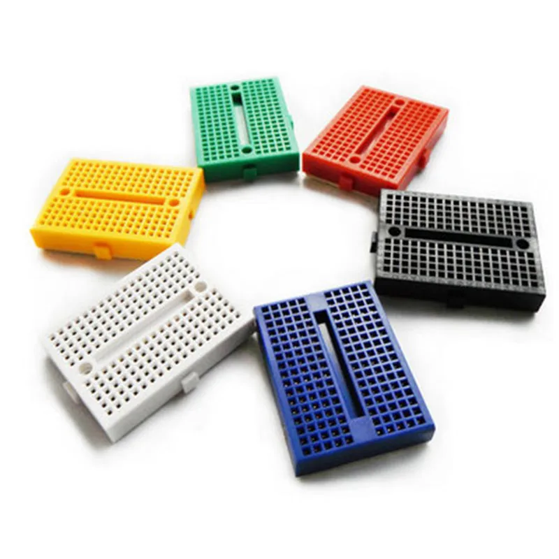 

50pcs SYB-170 Mini Solderless Prototype Experiment Test Breadboard 170 Tie-points 35*47*8.5mm