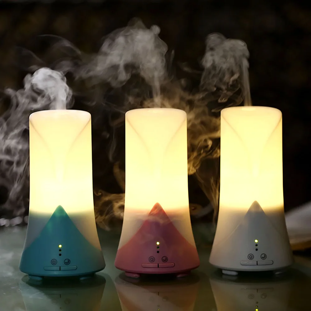 

Cute Mini LED Night Light USB Aromatherapy Air Humidifier Ultrasonic Essential Oil Aroma Diffuser Home Office Mist Maker Fogger