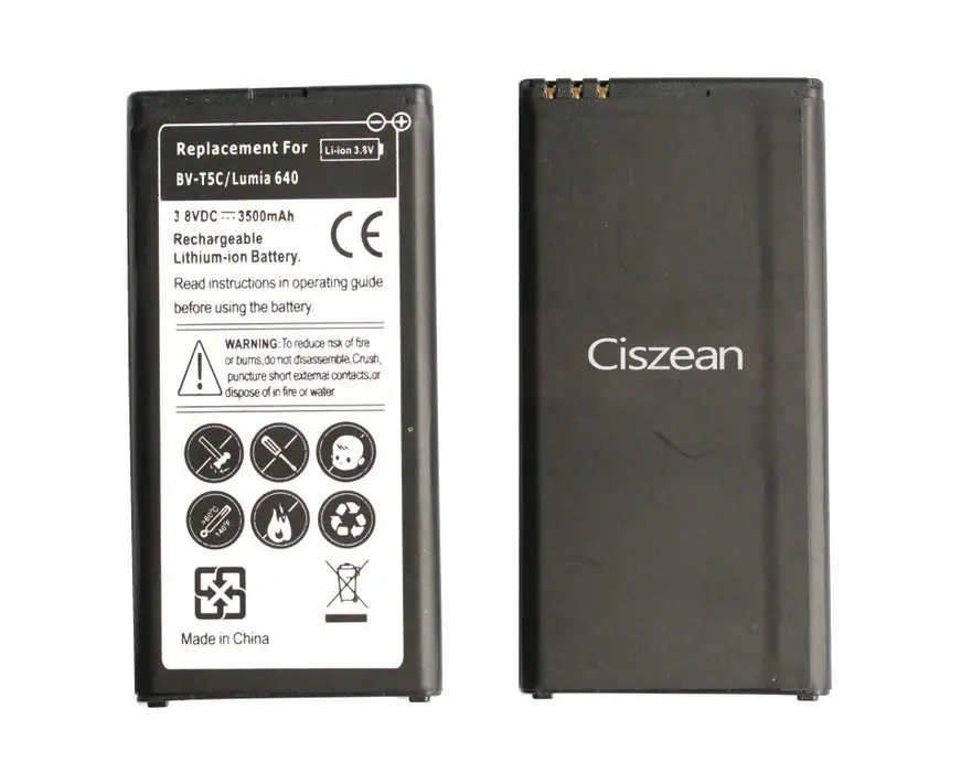 Ciszean 2x3500 мАч BV T5C 640 В постоянного тока Сменный аккумулятор для телефона +