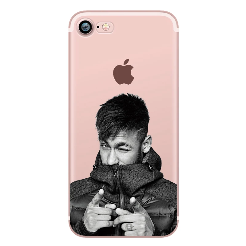Phone Case C Ronaldo Messi Neymar Barcelona Soccer Jersey for iphone 5s 6s 7 6 plus SE 5 Soft Transparent Soft Silicon tpu Clear (6)