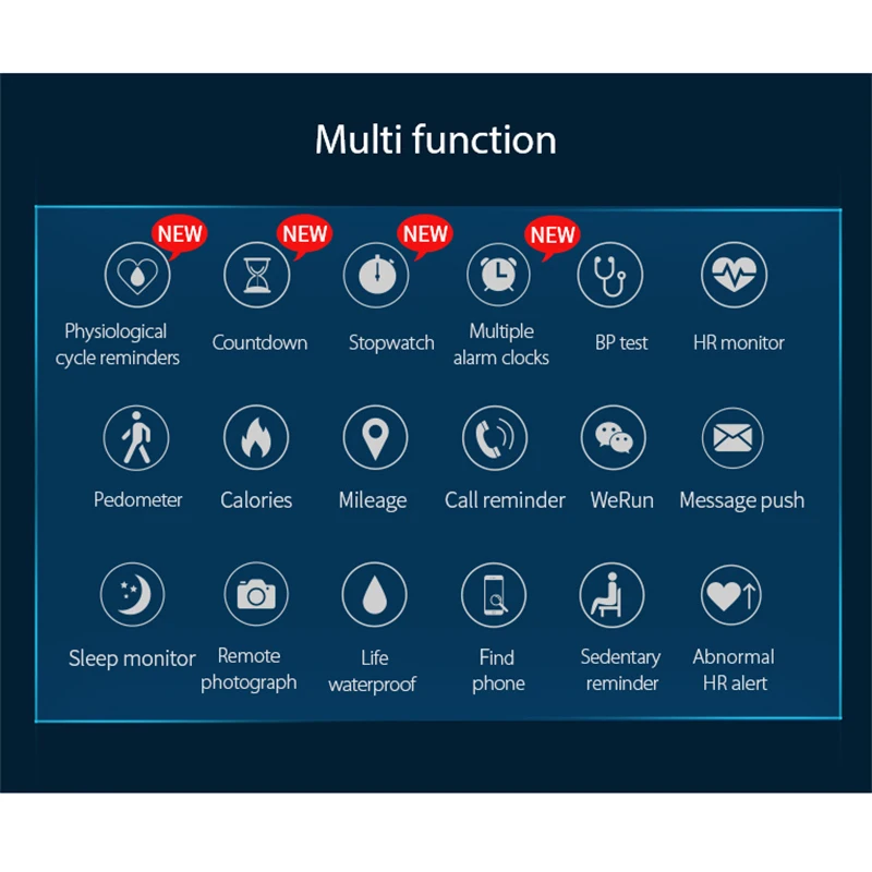 Смарт браслет V07 с монитором кровяного давления пульсометром Bluetooth спортивный