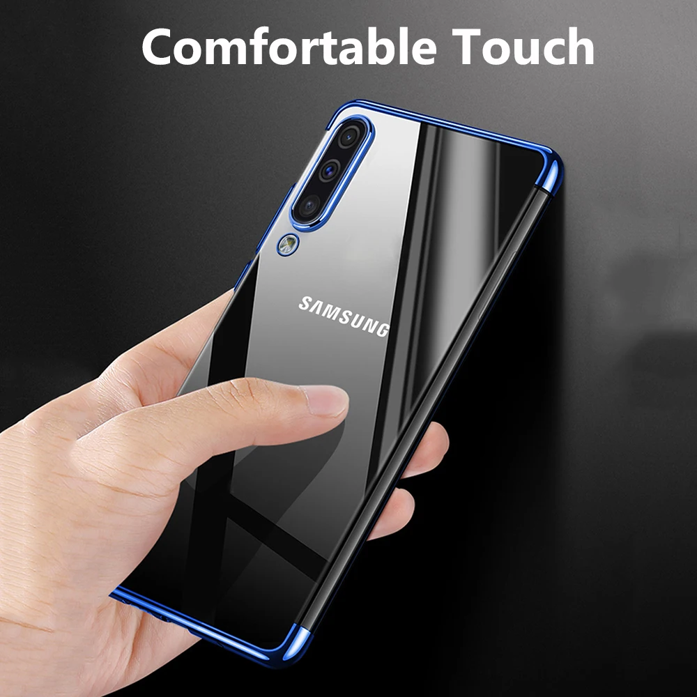 Роскошный прозрачный ТПУ силиконовый чехол для телефона Samsung Galaxy A50 A30 A20 A10 A80 A40 M10
