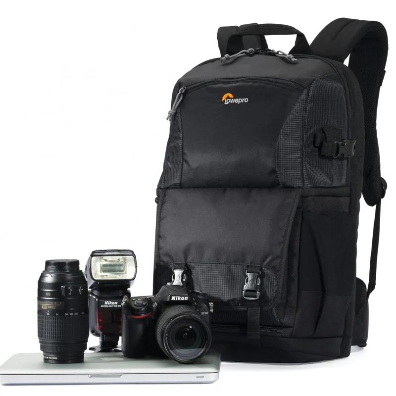 Koop Echte Lowepro Fastpack BP 250 II AW dslr multifunctionele dag pack 2 ontwerp 250AW digitale slr rugzak Nieuwe camera rugzak