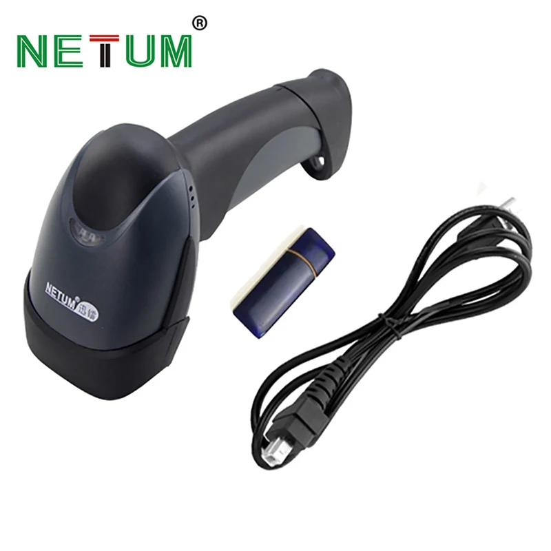 NETUM лазерный 1D беспроводной сканер штрих кода портативный 32 бит расстояние USB