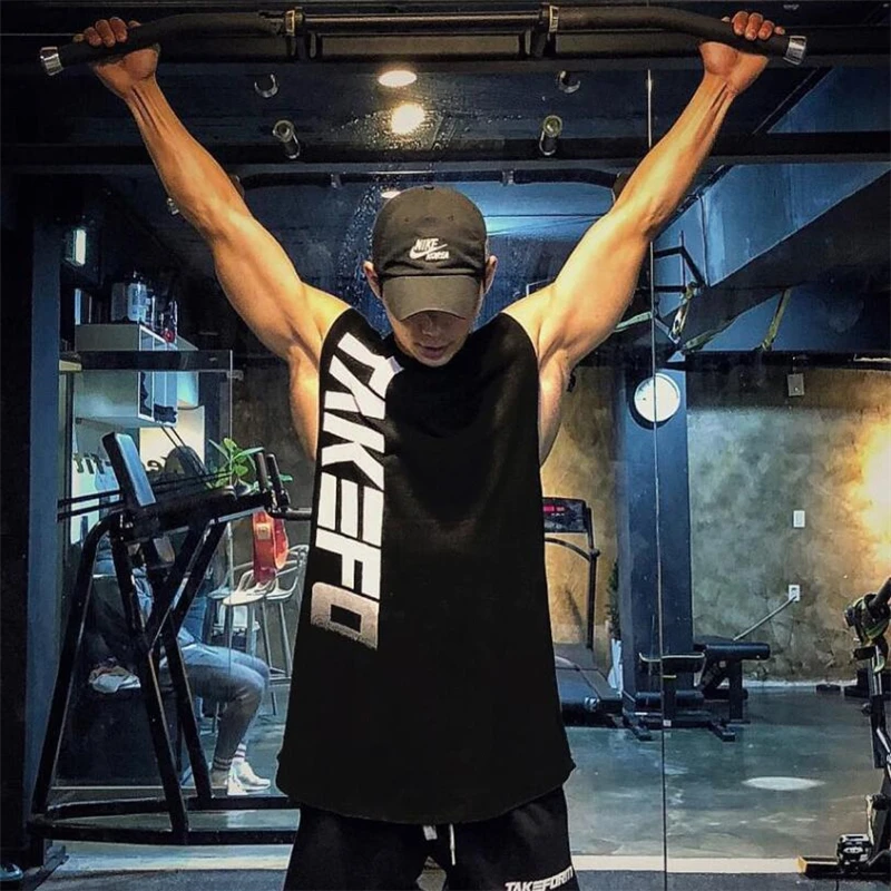 New Brand New Bodybuilding Tank Top Men Gyms-Clothing Stringer Fitness Gyms Shirt Brand Clothing Muscle Workout Cotton Tank Top