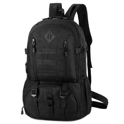 Военный тактический рюкзак армейский штурмовой пакет Molle рюкзак 3 дня рюкзак для ноутбука большой водонепроницаемый 50л для улицы - Цвет: Black