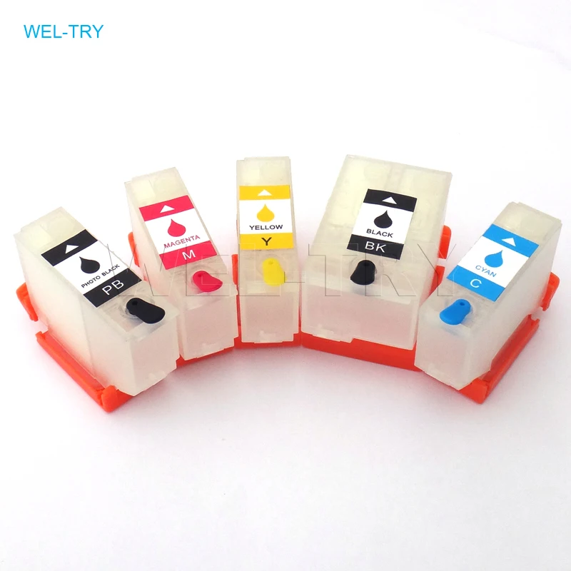 

302XL (BK/PB/C/M/Y) refillable ink cartridge for Expression premium XP-6000 XP-6005 XP-6001 XP6000 XP6005,empty with chips.